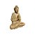 ESCULTURA IMPORTADA BUDA MADEIRA NATURAL ENTALHADA L15XA20CM - Imagem 2