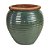 VASO CERAMICA IMPORTADO GALES RUSTICO DE VERDE D22XA23CM - Imagem 1