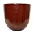 VASO VIETNAMITA DE CERAMICA IMPORTADO MIKONOS VERMELHO D32XA30CM - Imagem 2