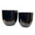 VASO VIETNAMITA DE CERAMICA IMPORTADO MIKONOS PRETO D32XA30CM - Imagem 3