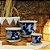 CACHEPOT PORCELANA AZUL E BRANCA VENTO DE OUTONO D19XA17CM - Imagem 3