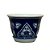 CACHEPOT PORCELANA AZUL E BRANCA IMPERIO D21XA15CM - Imagem 1