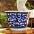 CACHEPOT PORCELANA AZUL E BRANCA BOREAL D21XA15CM - Imagem 3