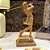 ESCULTURA EM MADEIRA ENTALHADA GOLFISTA FEMININA A26CM - Imagem 4
