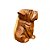 ESCULTURA CACHORRO MADEIRA NATURAL 20CM - Imagem 3