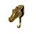 GANCHO BRONZE BALI DRAGAO DOURADO - Imagem 1