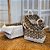 CESTA DECORATIVA RATTAN BALI RETANGULAR BRANCO E NATURAL - Imagem 3