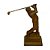 ESCULTURA EM MADEIRA ENTALHADA GOLFISTA A26CM - Imagem 2