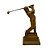 ESCULTURA EM MADEIRA ENTALHADA GOLFISTA A26CM - Imagem 1
