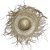 CHAPEU DECORATIVO ARTESANAL TRANCADO EM BAMBOO D60CM - Imagem 1