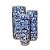 PORTA GUARDA CHUVA PORCELANA FLORIDO AZUL BRANCO D11XA30CM - Imagem 4