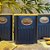 CONJUNTO COM 3 POTES EM FERRO AZUL COM MADEIRA - Imagem 5