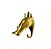 GANCHO BRONZE BALI RINOCERONTE DOURADO - Imagem 2