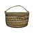 CESTA ARTESANAL BALI RATTAN COM ALCA - Imagem 1