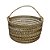 CESTA ARTESANAL BALI RATTAN COM ALCA - Imagem 2