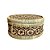 CAIXA BALI TRAMA BAMBU NATURAL E MARROM COM TAMPA D25CM - Imagem 2