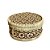 CAIXA BALI TRAMA BAMBU NATURAL E MARROM COM TAMPA D25CM - Imagem 3