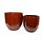 VASO VIETNAMITA DE CERAMICA IMPORTADO MIKONOS VERMELHO D26XA26CM - Imagem 3