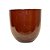 VASO VIETNAMITA DE CERAMICA IMPORTADO MIKONOS VERMELHO D26XA26CM - Imagem 1
