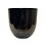 VASO VIETNAMITA DE CERAMICA IMPORTADO MIKONOS PRETO D26XA26CM - Imagem 2