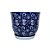 CACHEPOT PORCELANA AZUL E BRANCA DENTE DE LEAO D18XA18CM - Imagem 2