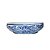 CENTRO DE MESA PORCELANA AZUL E BRANCA RENDA FLORAL D25XA07CM - Imagem 1