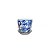 CACHEPOT PORCELANA AZUL E BRANCA FLOR CELESTIAL D12XA13CM - Imagem 1