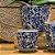 CACHEPOT PORCELANA AZUL E BRANCA FLOR CELESTIAL D12XA13CM - Imagem 3
