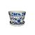 CACHEPOT PORCELANA AZUL E BRANCA RAMO FLORAL D14XA11CM - Imagem 1