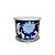 CACHEPOT PORCELANA AZUL E BRANCA VENTO DE OUTONO D14XA12CM - Imagem 1