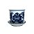 CACHEPOT PORCELANA AZUL E BRANCA FLORAL NOBRE D15XA12CM 2 - Imagem 1