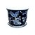 CACHEPOT EM PORCELANA AZUL E BRANCA JARDIM ENCANTADO D14XA12CM - Imagem 2