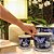 CACHEPOT EM PORCELANA AZUL E BRANCA JARDIM ENCANTADO D14XA12CM - Imagem 3