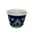 CACHEPOT PORCELANA AZUL E BRANCA IMPERIO D16XA12CM - Imagem 2