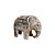ESCULTURA ELEFANTE DECORATIVO EM MADEIRA WHITEWASH A20CM - Imagem 1