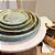 PRATO VIETNAMITA CERAMICA IMPORTADA REDONDO MUSGO 21CM - Imagem 3