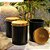 PORTA CONDIMENTOS EM METAL PRETO E COBRE TEA D11XA15CM - Imagem 3