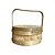 CAIXA BALI TRAMA BAMBU NATURAL COM ALCA D20CM - Imagem 1