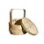 CAIXA BALI TRAMA BAMBU NATURAL COM ALCA D20CM - Imagem 2
