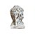 CABECA DE BUDA DECORATIVA EM MADEIRA WHITEWASH A20CM - Imagem 3