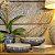 CENTRO DE MESA PORCELANA AZUL E BRANCA RENDA FLORAL D22XA06CM - Imagem 4