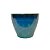 VASO VIETNAMITA DE CERAMICA IMPORTADO SIRIA AQUA D24XA18CM - Imagem 2
