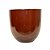 VASO VIETNAMITA DE CERAMICA IMPORTADO MIKONOS PP VERMELHO D21XA21CM - Imagem 2