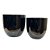 VASO VIETNAMITA DE CERAMICA IMPORTADO MIKONOS PP PRETO D21XA21CM - Imagem 3