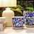 CACHEPOT PORCELANA AZUL E BRANCA HARMONIA D16XA17CM - Imagem 3