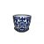 CACHEPOT PORCELANA AZUL E BRANCA HARMONIA D16XA17CM - Imagem 2