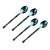 CONJUNTO DE COLHERES EM ACO INOX 4 PECAS - Imagem 1