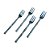 CONJUNTO DE GARFOS EM ACO INOX 4 PECAS - Imagem 3