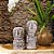 CONJUNTO 2 ESCULTURAS TRIBAIS EM MADEIRA WHITEWASH A20XA15CM - Imagem 3