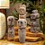 ESCULTURA ETNICA HIROSHI PEDRA NATURAL IMPORTADA A14CM - Imagem 4
